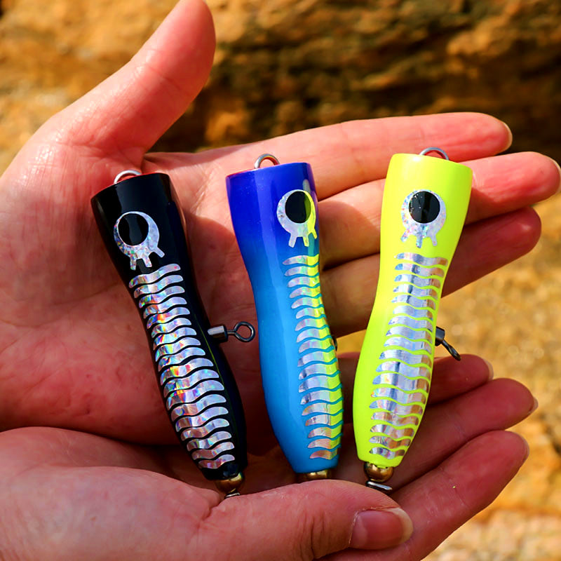 Wooden Popper Surface Lure, 15–30 g (0.5–1.1 oz) – product photo