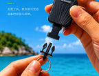 Retractable Steel-Core Lanyard with Clip, Bungee Cord – product photo