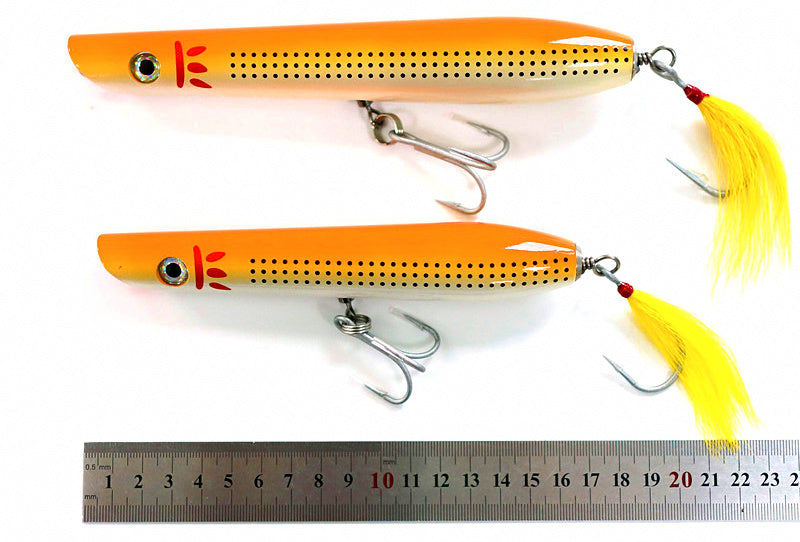 Wooden Trolling Lure, 6 in (15 cm), Saltwater Boat Fishing – product photo