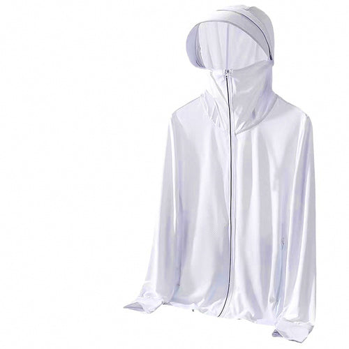 Men's Hooded Sun Protection Fishing Jacket, Lightweight