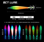 Glow Cloth Wrap Squid Jig, Size 4, 10.85 cm (4.3 in) – product photo