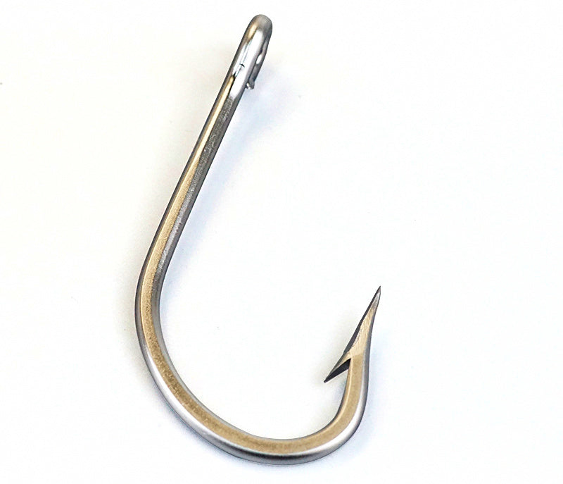Stainless Steel Saltwater Hooks, Barbed, Sizes 5/0–20/0 – product photo