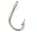 Stainless Steel Saltwater Hooks, Barbed, Sizes 5/0–20/0 – product photo