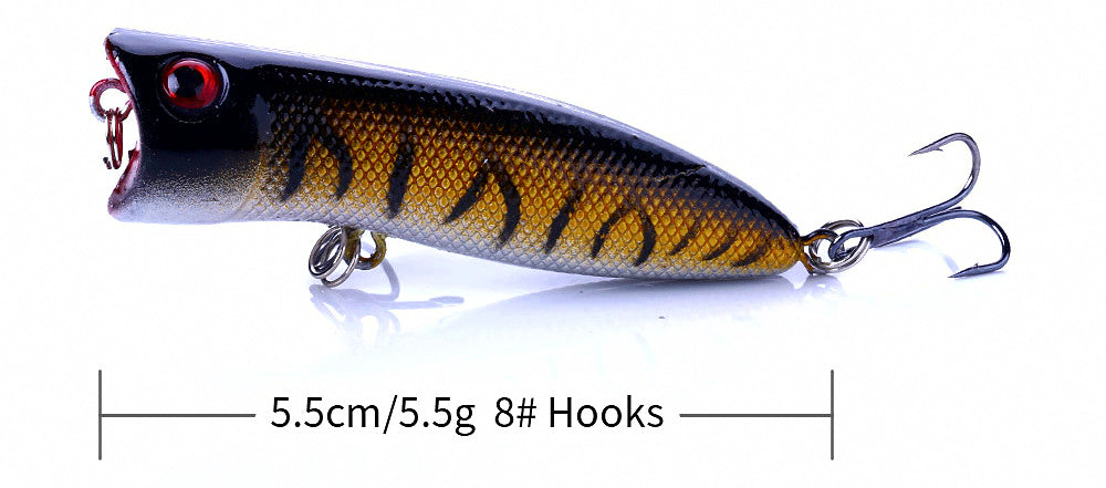 Floating Popper Topwater Lure, 5.5 cm (2.2 in), 5.5 g (0.19 oz) – product photo