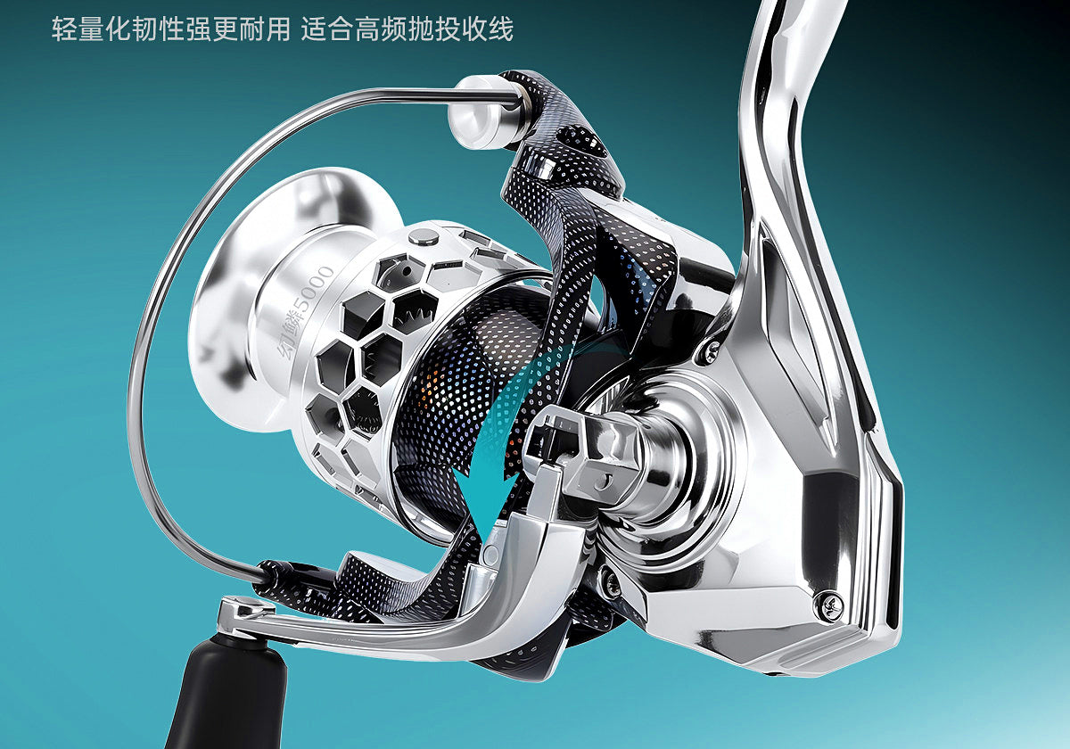Front Drag Spinning Reel, Aluminum Spool, 2000–8000 Series – product photo