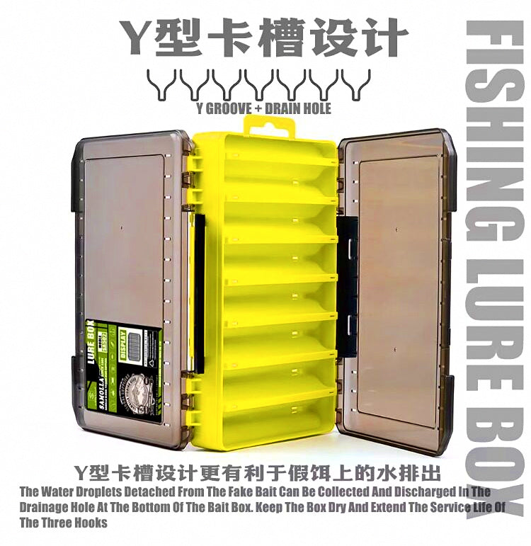 Double-Layer Plastic Lure Storage Box, Minnow & Pencil Bait – product photo