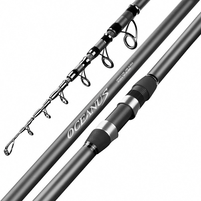 Telescopic Carbon Casting Rod, 2.1–5.4 m (6.9–17.7 ft) – product photo
