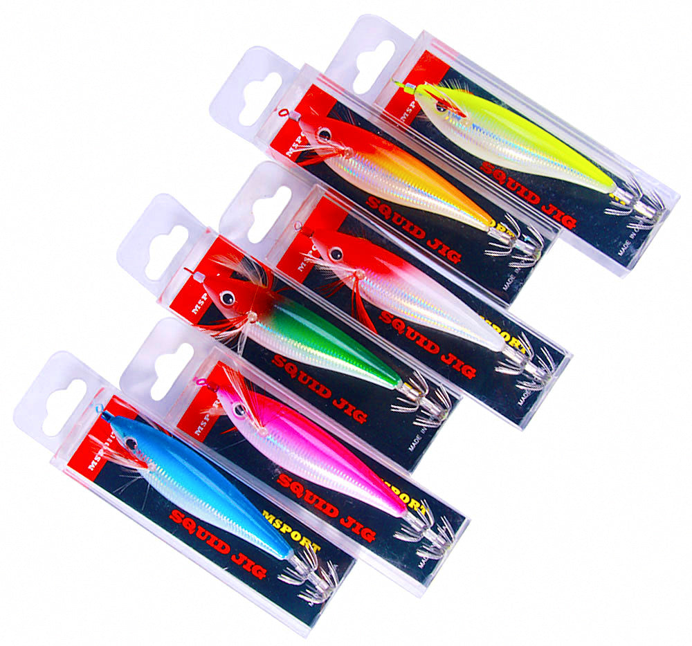 Glow Wood Shrimp Squid Jig, 10 cm 10 g (0.35 oz) – product photo