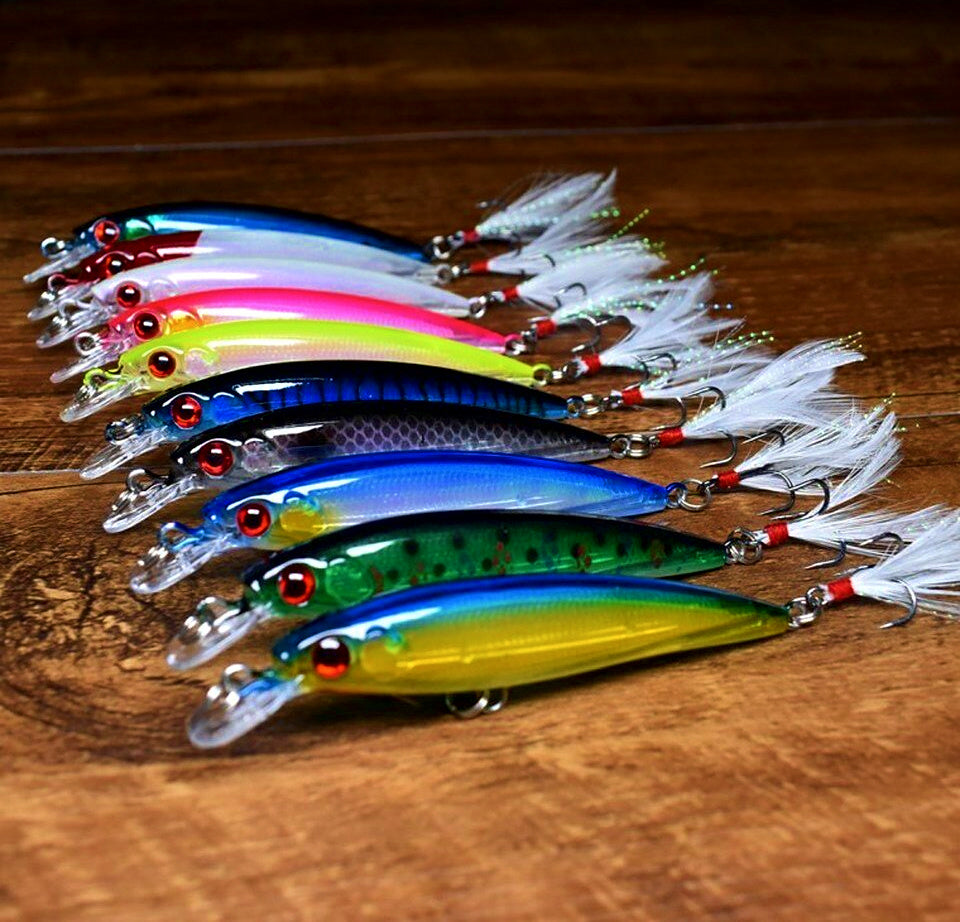 Slow Sinking Laser Minnow Hard Bait, 7 g (0.25 oz) – product photo