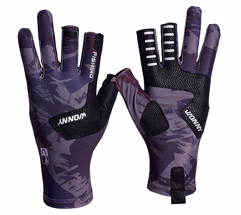 Fingerless Fishing Gloves, Breathable Sun Protection – product photo