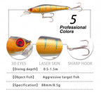 Minnow Hard Bait, 8.8 cm (3.5 in), 9 g (0.32 oz) – product photo