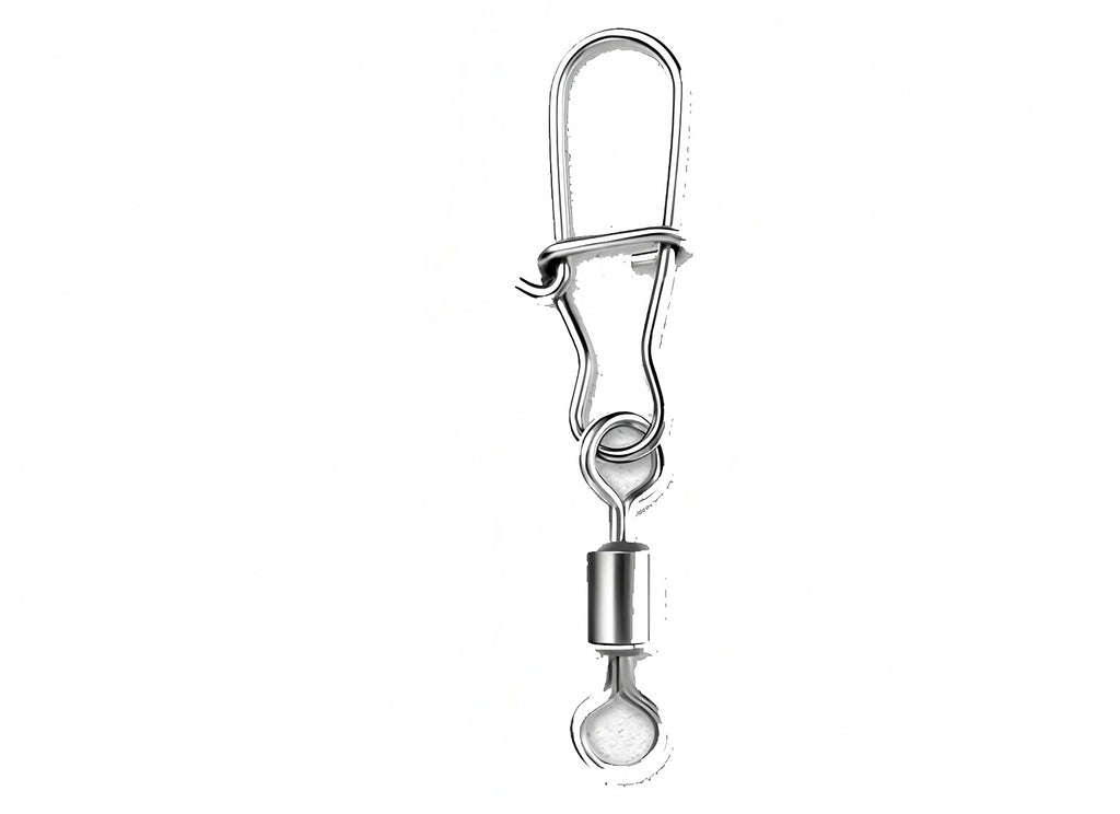Reinforced Snap Swivels with Safety Pin Clip, Sizes 2–14 – product photo