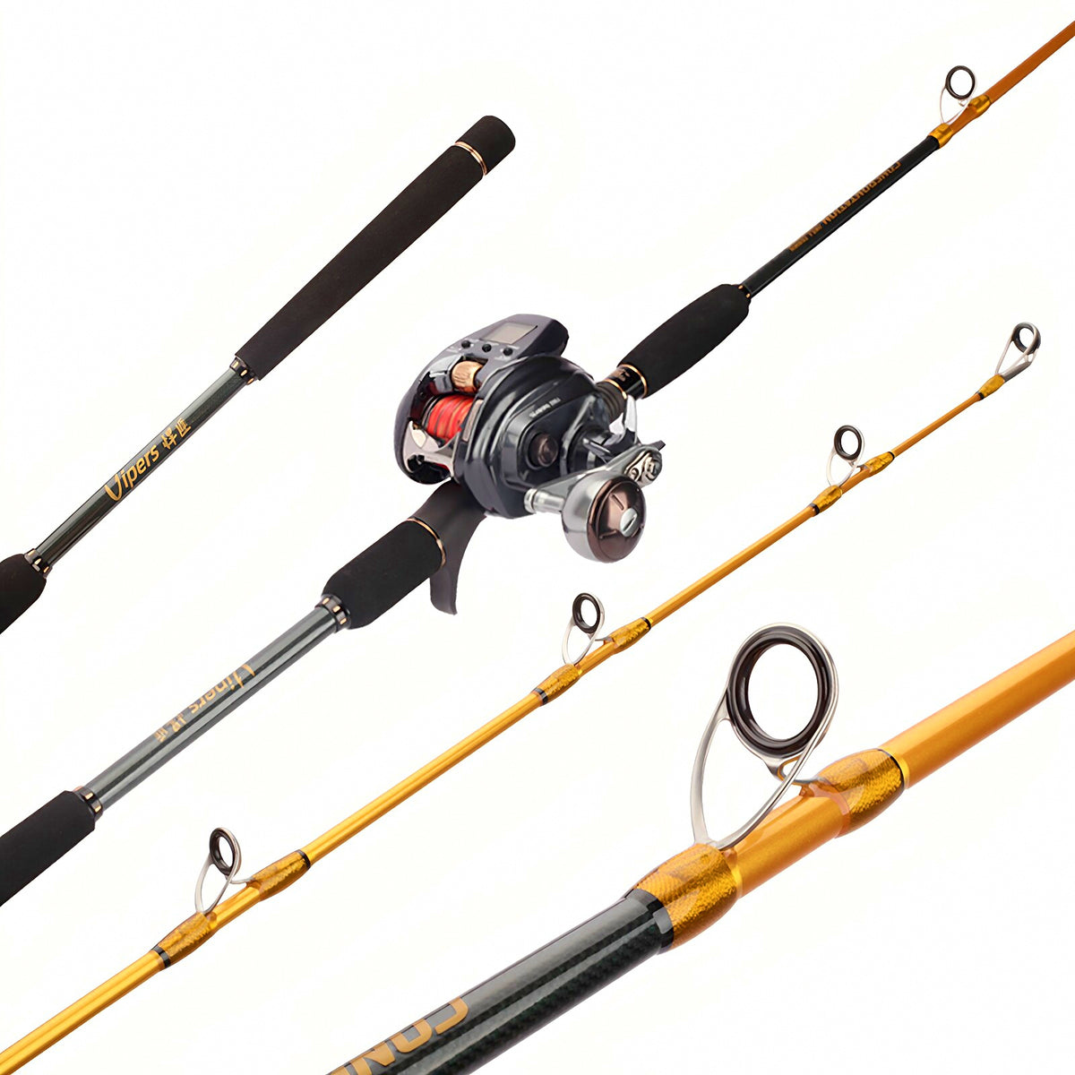Electric Reel Jigging Rod, Carbon, 1.9–1.98 m (6 ft 3 in–6 ft 6 in)