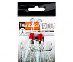 Double Assist Hooks with PE Line, Sizes 1/0–4/0 – product photo