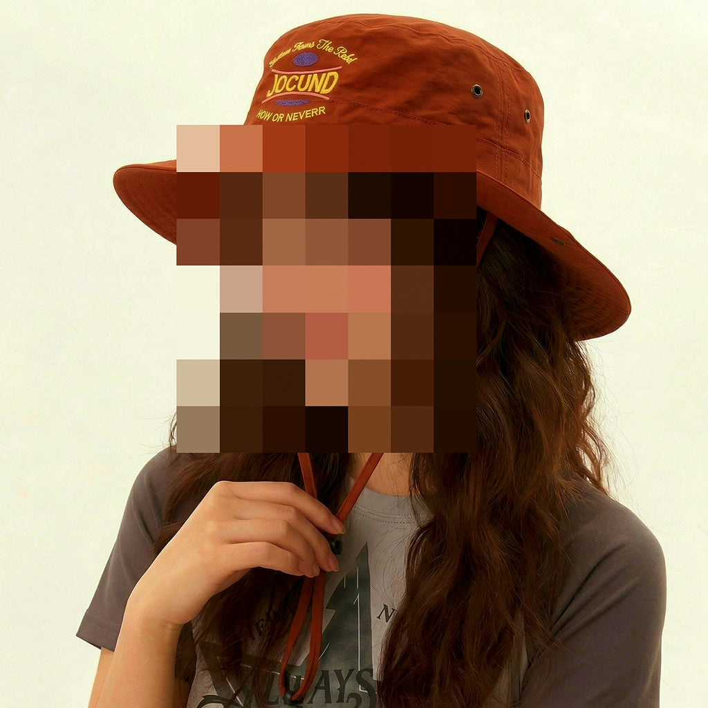 Wide Brim Bucket Hat, Foldable Sun Hat, 56–58 cm – product photo