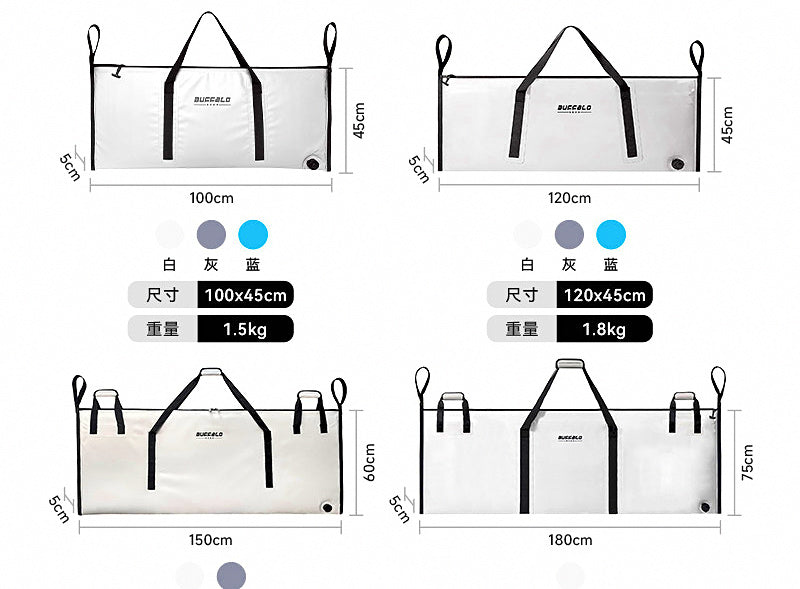 Soft Insulated Fish Cooler Bag, 33–100 L (8.7–26 gal) – product photo