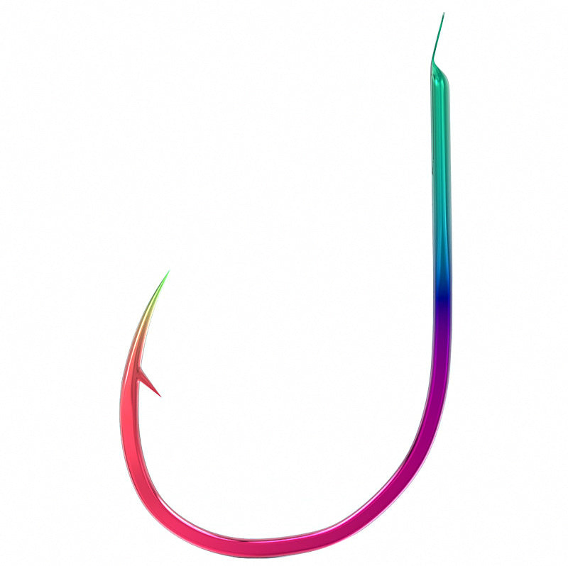Multicolor Barbed Fishing Hooks, Double-Groove, 20/40/60 pcs