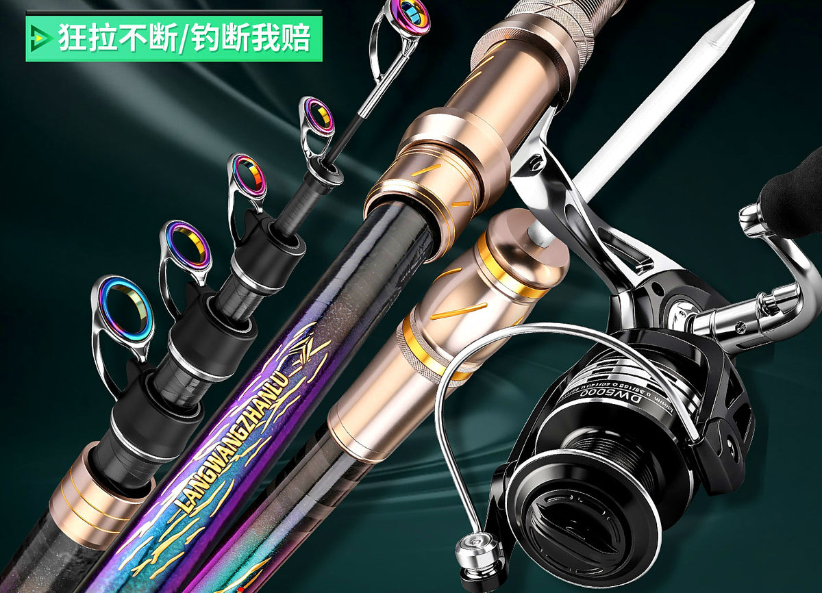 Carbon Surf Casting Rod, Extra Hard, 2.1–4.5 m (6.9–14.8 ft) – product photo