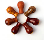 Wood Baitcasting Reel Handle Knob, Wine Gourd Shape – product photo