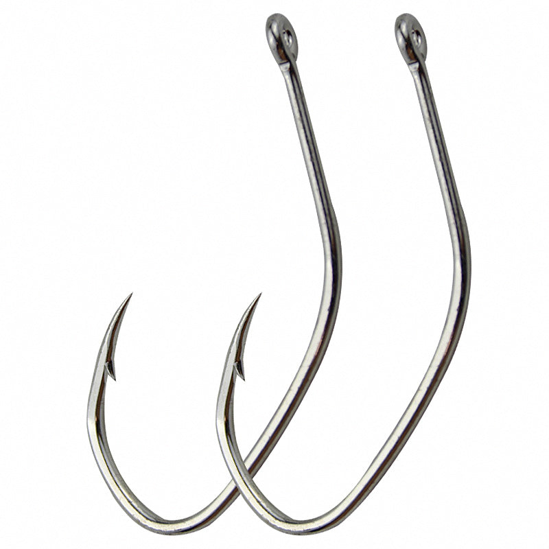Tin-Plated Barbed Tube Hooks, 50 Pack, Sizes 16-28 – product photo