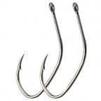 Tin-Plated Barbed Tube Hooks, 50 Pack, Sizes 16-28 – product photo