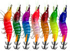 Glow Shrimp Squid Jig with Rattle Bead, Soft Legs – product photo
