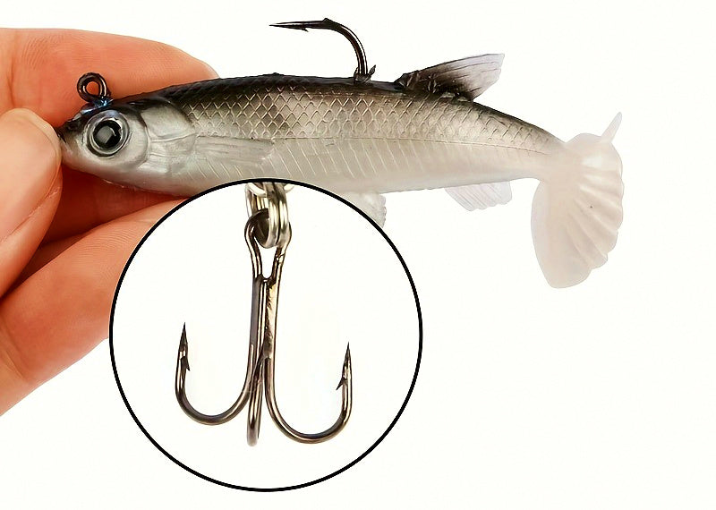 Lead Head Soft Swimbait, T-Tail, 8 cm / 14 g (0.5 oz) – product photo