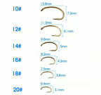 Black Head Nymph Fly Hooks, Barbed, Sizes 10–20, 5 or 10 pk – product photo