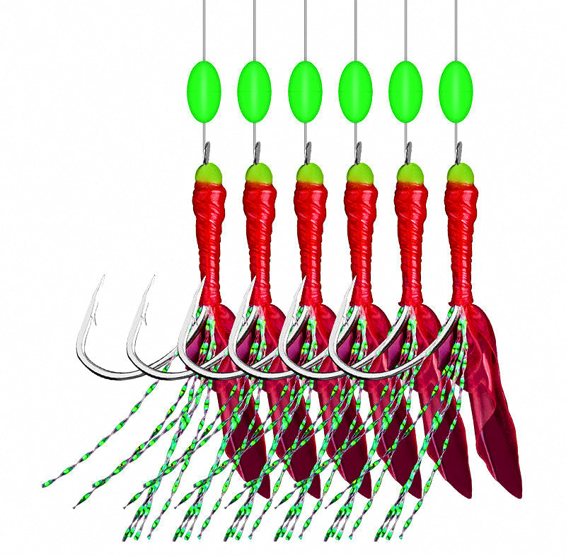 String Hook Bait Rig, Red Skin or Sequin, No. 6–16 – product photo