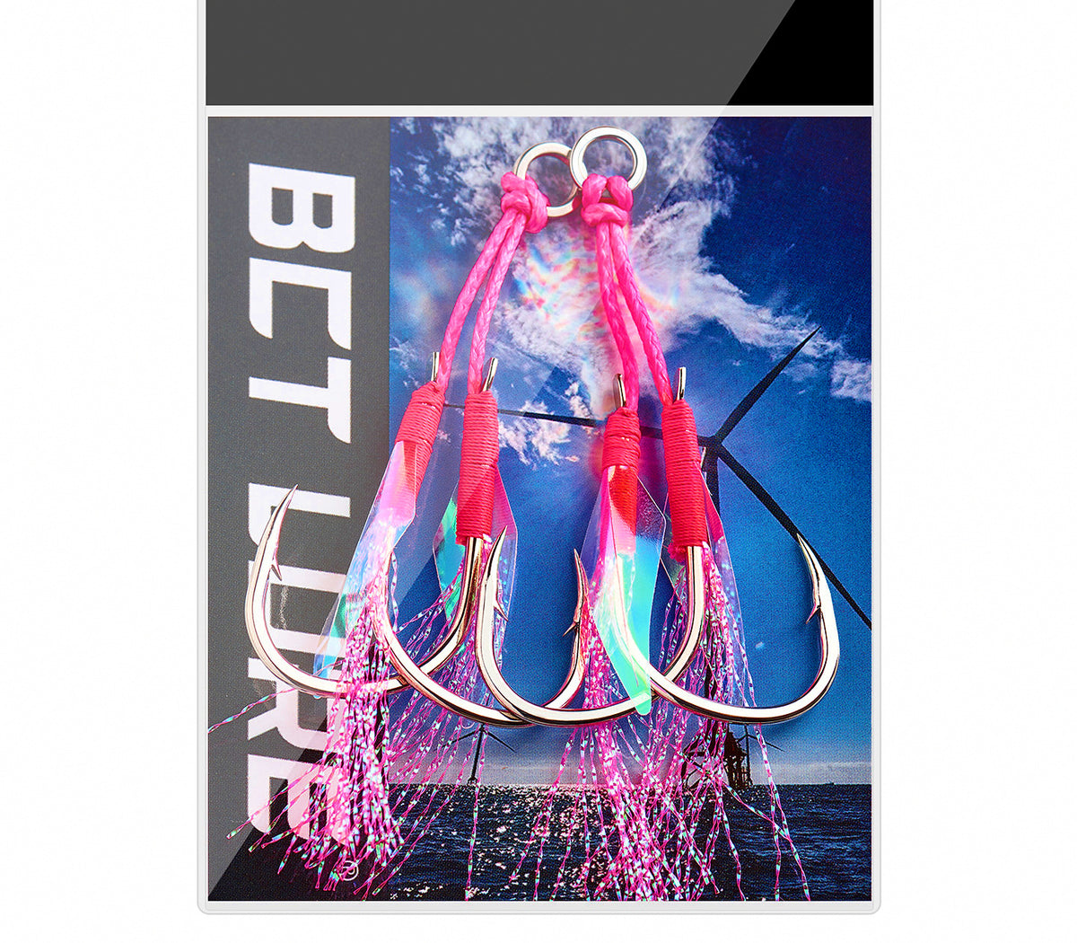 UV Fish Skin Double Assist Hooks, 2-Pack, Sizes 10–24 – product photo