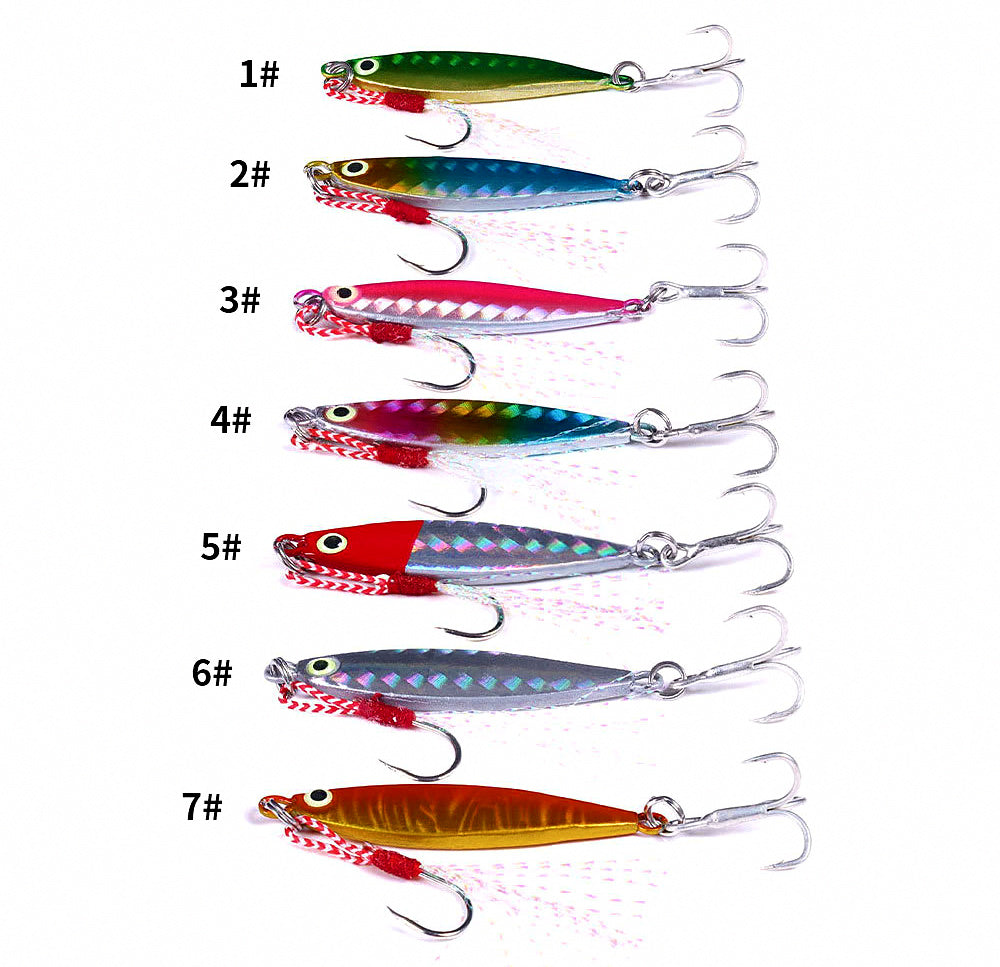 Casting Metal Jig with Treble Hook, 7–20 g (0.25–0.7 oz) – product photo