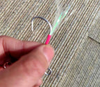 Glow Double Assist Hook Rig, Size 2/0, Barbed, Carbon Line – product photo