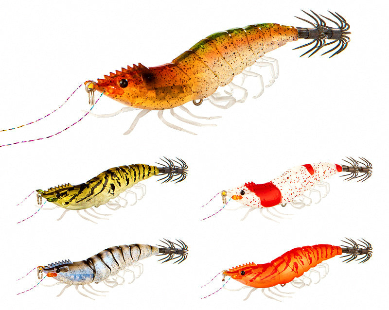 Wooden Shrimp Squid Jig, 10 g (0.35 oz) & 14.5 g (0.51 oz) – product photo