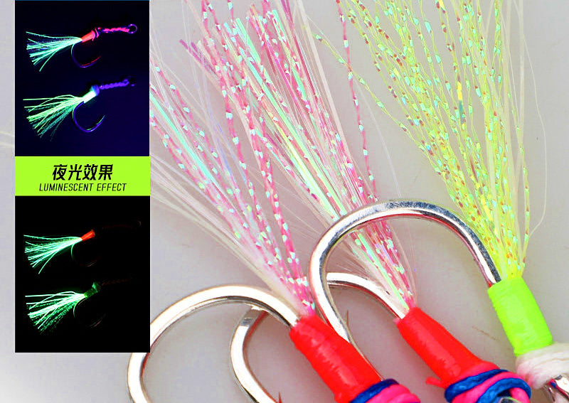 Braided Line Wrapped Single Hooks, 1/0–3/0, 2 per Pack – product photo