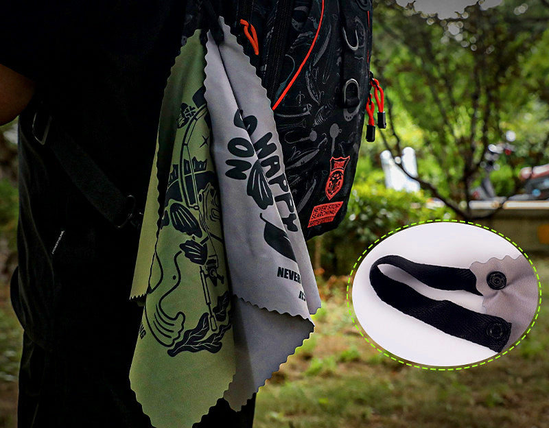 Fishing Hand Towel, 30 x 30 cm (11.8 x 11.8 in) – product photo