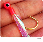 Glow Fish Skin Sabiki Rig, Laser Big Eye, Sizes 8–24 – product photo
