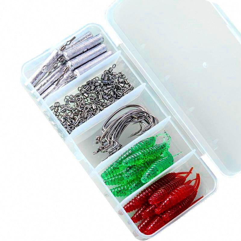 Pre-Rigged Soft Bait Set, 3.5–14 g (0.12–0.49 oz)