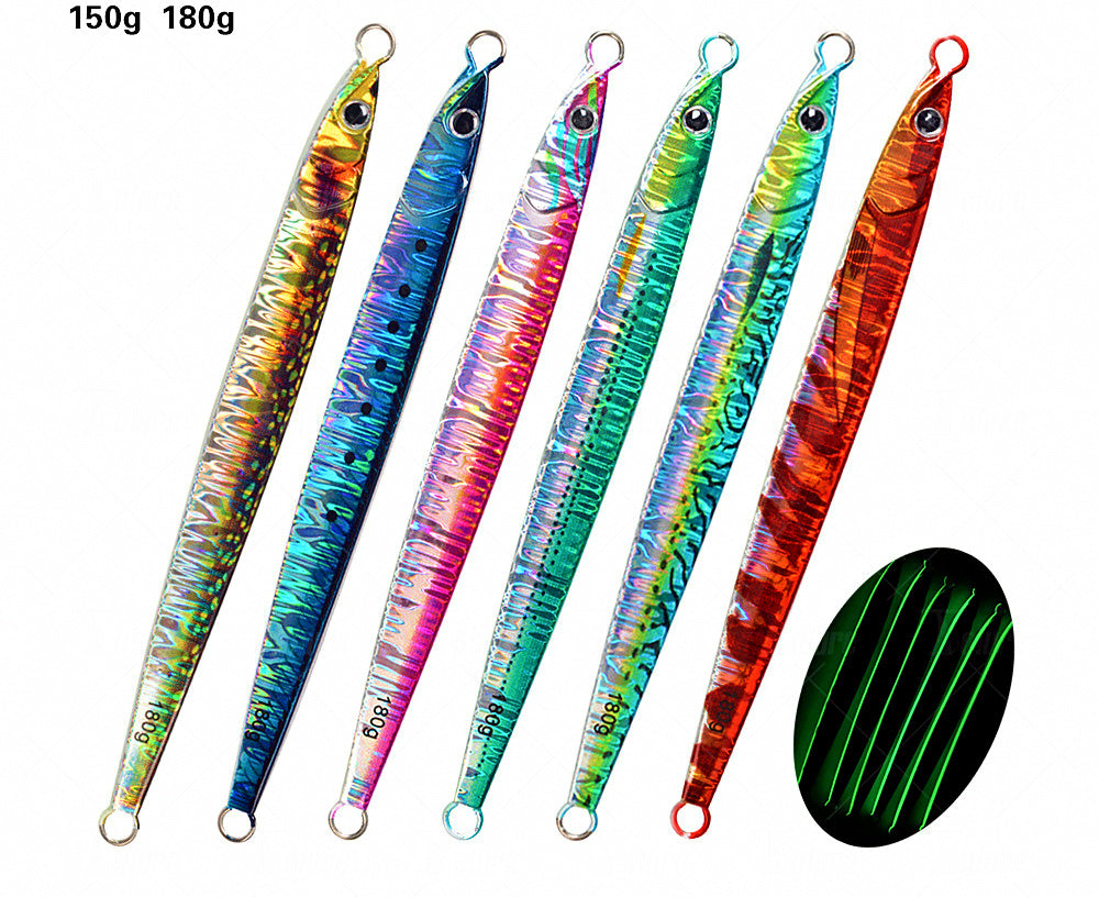 Fast-Sinking Glow UV Metal Jig, 150–180 g (5.3–6.3 oz) – product photo