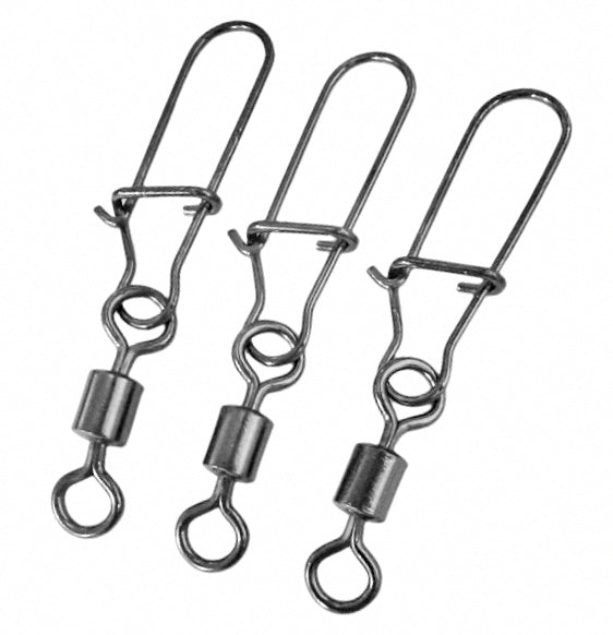 Black Swivel with Interlock Snap, Sizes 14 to 4/0 – product photo