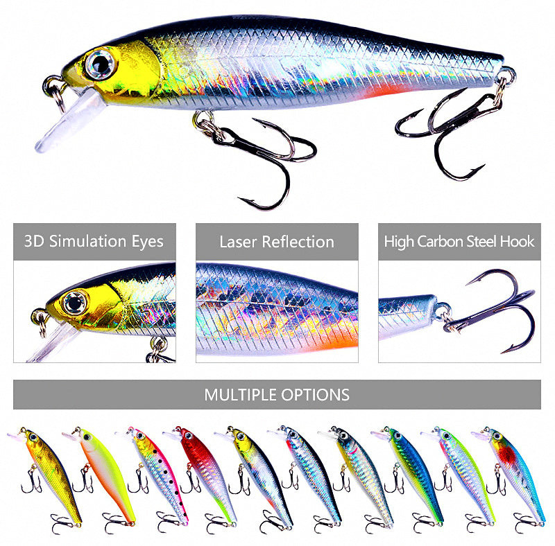 Floating Minnow Lure, 8.8 cm (3.5 in) 9 g, Size 6 Hook – product photo
