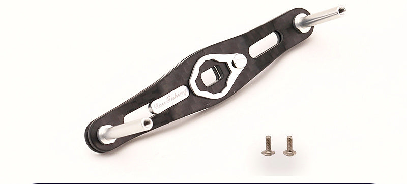 Dual Carbon Fiber Baitcasting Reel Handle, Left or Right – product photo