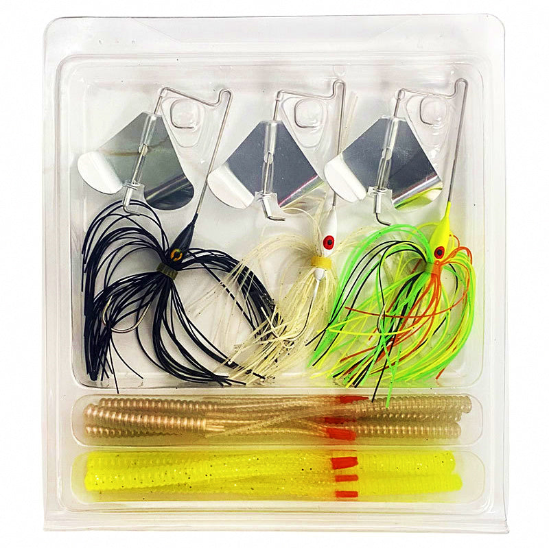 Spinner Spoon & Soft Bait Lure Kit, 12 g (0.42 oz) / 17 g (0.6 oz) – product photo