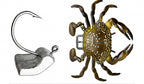 Crab Soft Bait with Lead Head Hook, 8 cm, 22–30 g (0.8–1.1 oz) – product photo