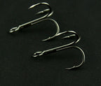 Barbed Treble Hook, Black or Matte, Sizes 10 to 3/0 – product photo