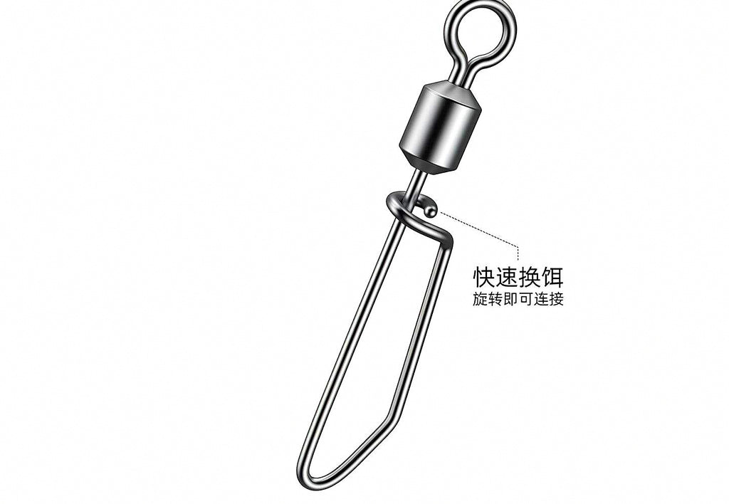 Stainless Swivel Snaps for Squid Jigs & Lures, 30 Pack – product photo