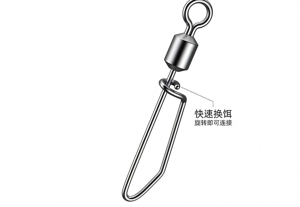 Stainless Swivel Snaps for Squid Jigs & Lures, 30 Pack – product photo