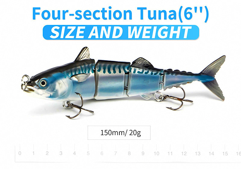 4-Section Jointed Swimbait Hard Lure for Saltwater – product photo