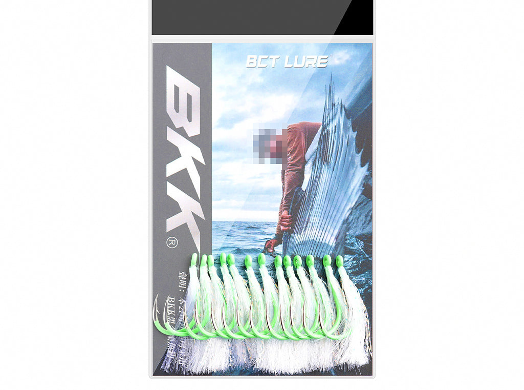 UV Glow Thread Single Hooks, Sizes 6–12, Saltwater – product photo