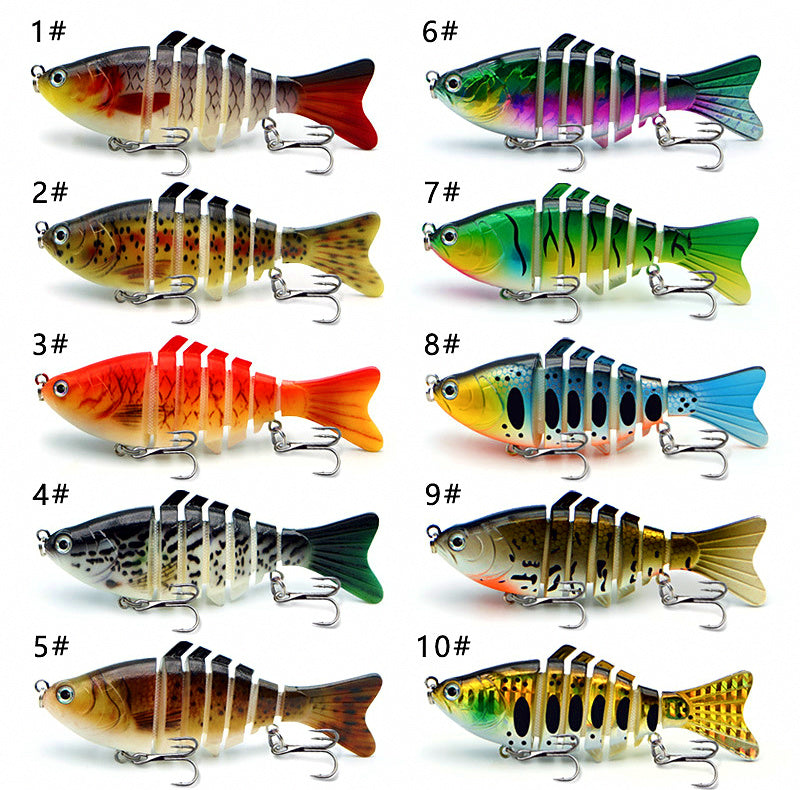 Multi-Jointed Swimbait Minnow Lure, 10 cm (3.9 in), 15 g (0.53 oz)