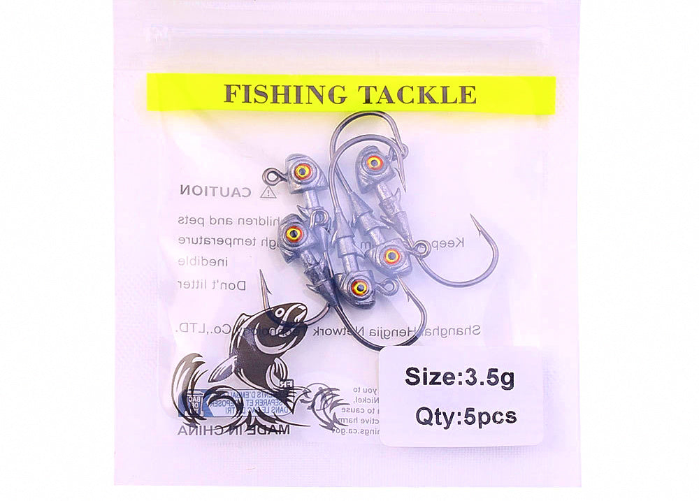 Fish Eye Jig Head Hooks, 3.5–14 g (1/8–1/2 oz), 5-Pack – product photo